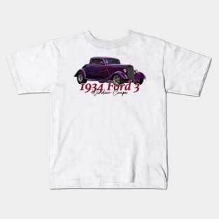 1934 Ford 3 Window Coupe Kids T-Shirt